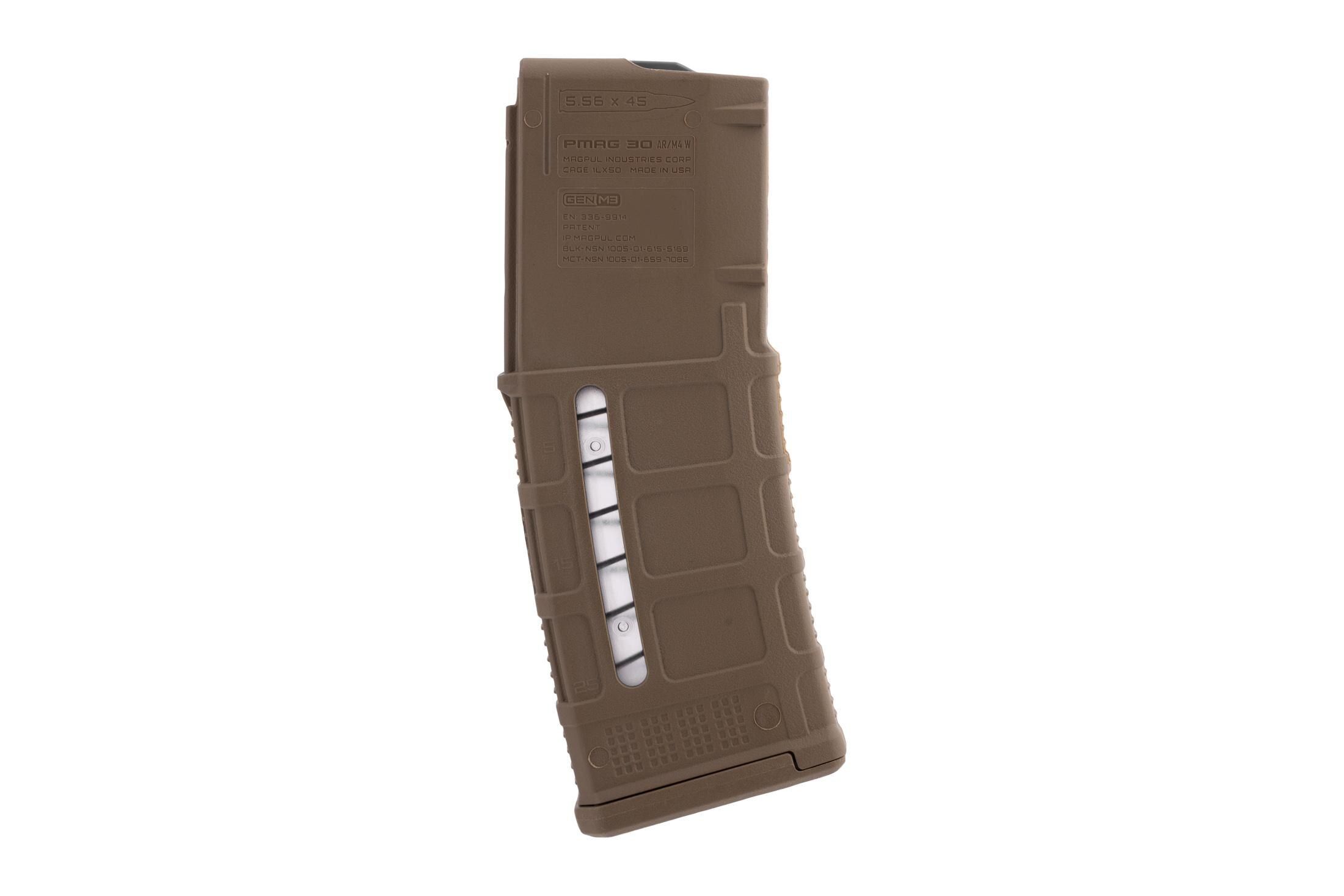 Magpul PMAG 30 Gen M3 Window 5.56 AR-15 Magazine - Coyote Tan